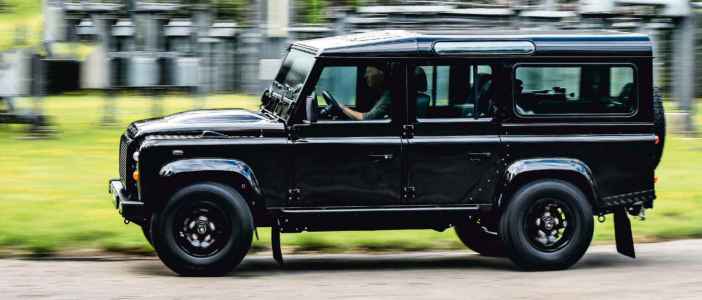 All electric Land Rover Defender 110 Drive
