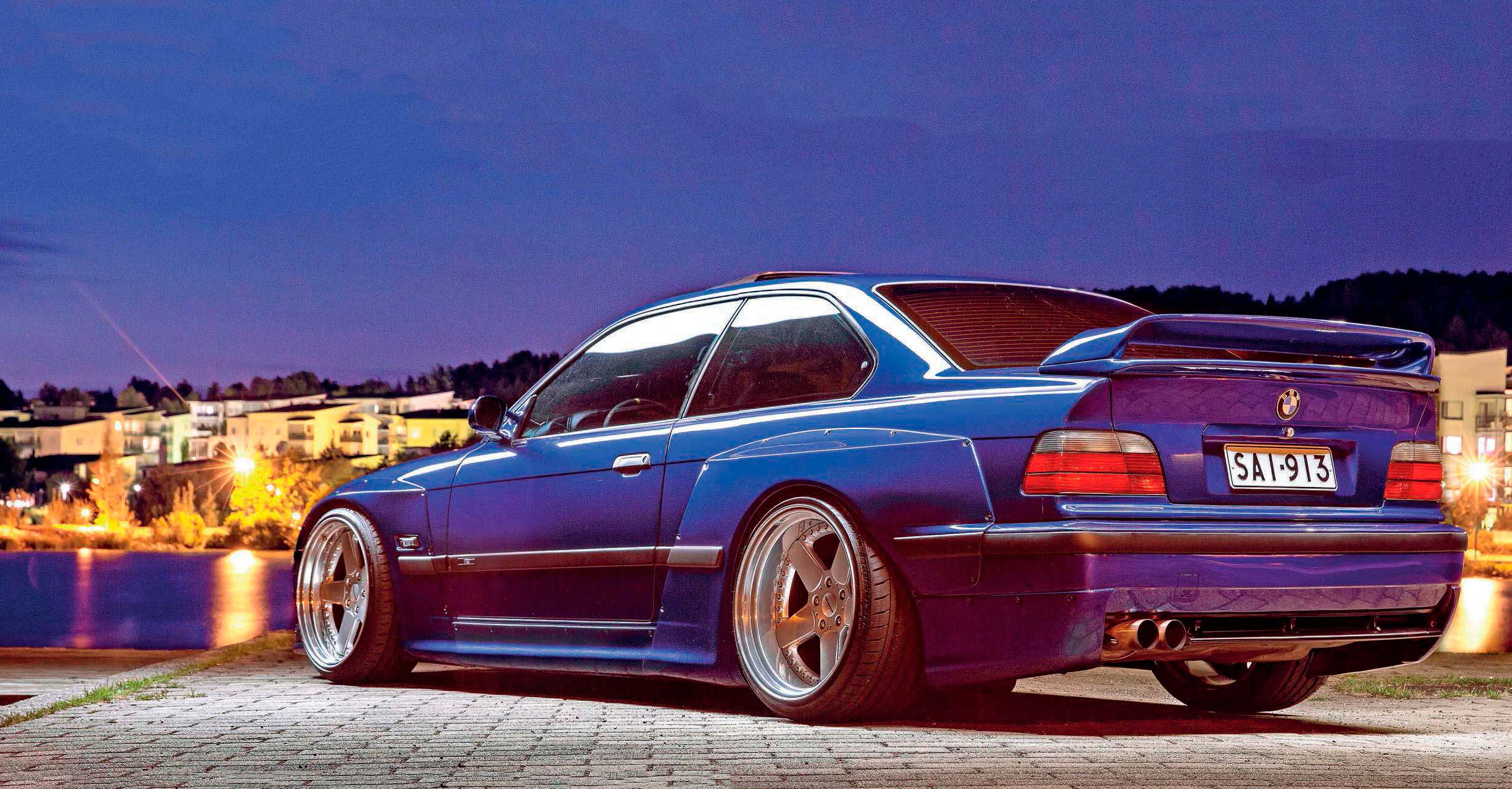 965bhp tuned Turbo widebody BMW M3 Coupe E36 DriveMy