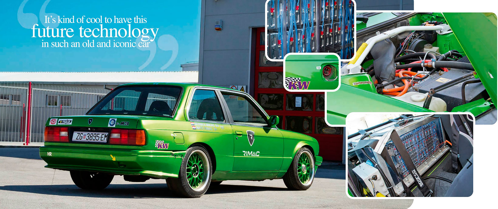 Rimac Automobili BMW E30 Electric battery-powered 600hp wild Coupe road ...