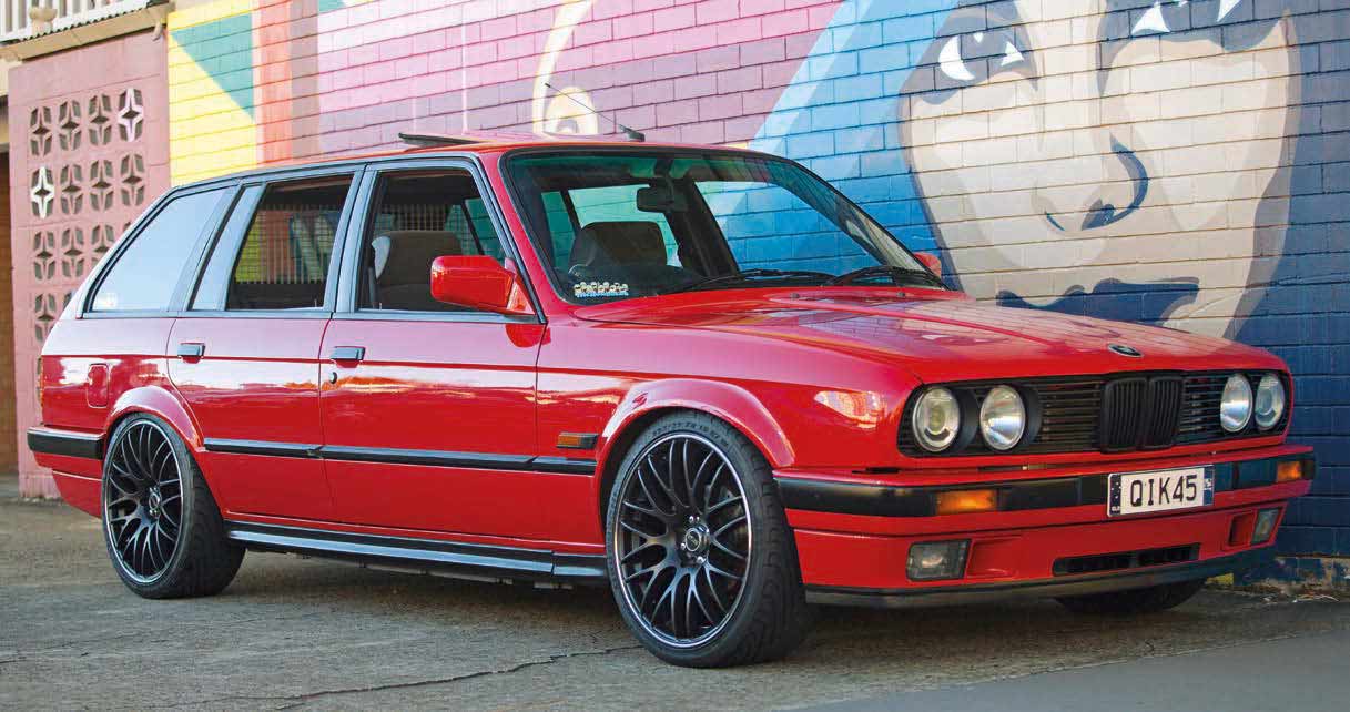 Little Red Booster Nissan SR20DET-swapped BMW E30 Touring - Drive ...