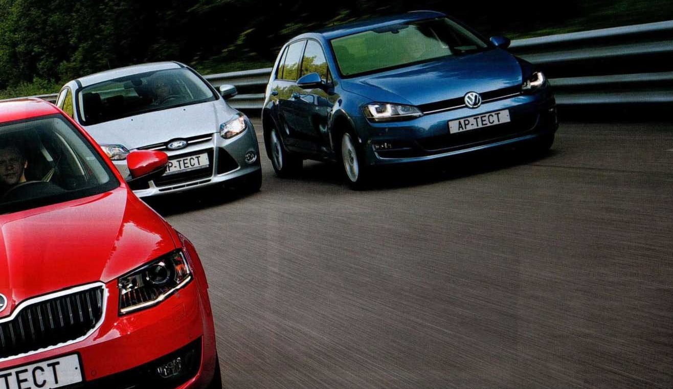 Сравнение VW Golf, Skoda Octavia, Ford Focus, Seat Leon, Toyota Auris и Opel Astra