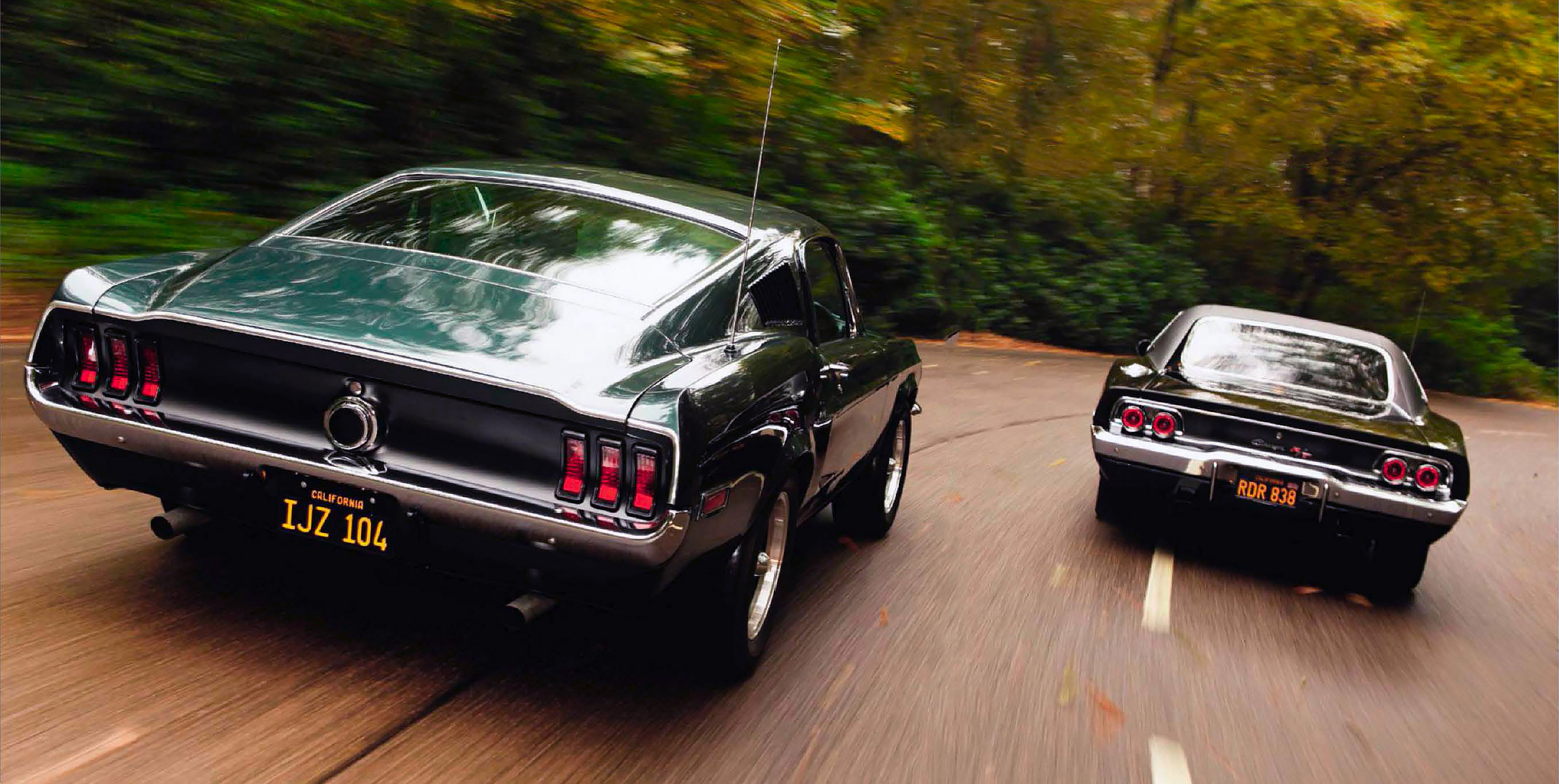 Bullitt and Steve McQueen’s Ford Mustang 390 GT vs Dodge Charger 440R/T