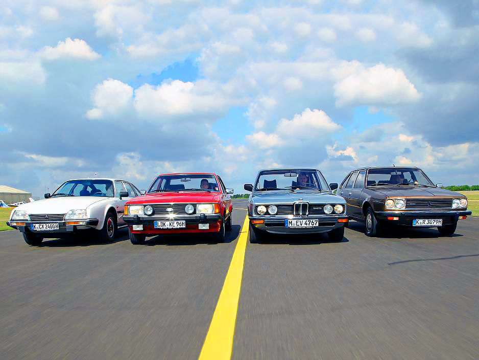 Тест - BMW 525 E12, Ford Granada 2.8 Mk2, Citroen CX 2400 и Renault 30 TX V6