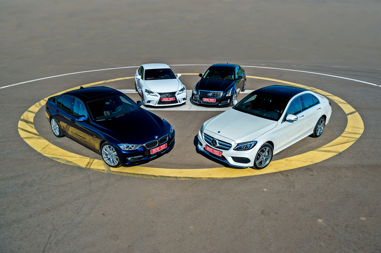 Group road test - Lexus IS 250 F Sport vs new Mercedes C 180 W205 and BMW 320i F30, Cadillac ATS