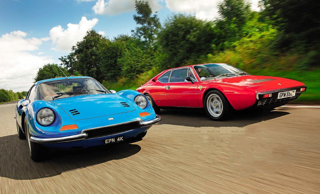 Ferrari Dino 308GT4 vs Ferrari Dino 246GT - Drive