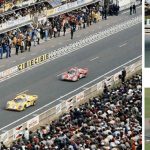 De Cad’s yellow 512M howls past the pits at Le Mans in 1971, his first drive in the 24 Hours