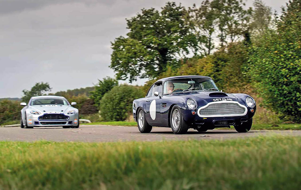 Twin test 1960 Aston Martin DB4 GT and 2016 Aston Martin V8 Vantage N24