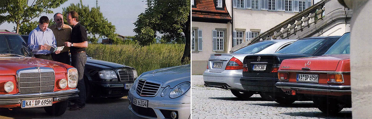 Mercedes Benz 280E W114, E500 W124 and E63 AMG W211 1000bhp Classic comparison test