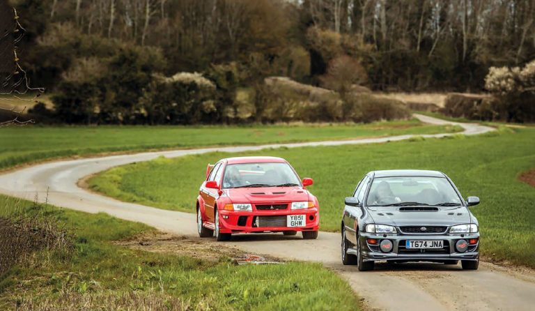 Road test Mitsubishi Lancer EVO VI TME vs. Subaru Impreza RB5 - Drive