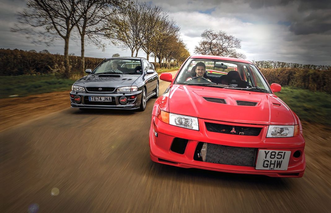 Road test Mitsubishi Lancer EVO VI TME vs. Subaru Impreza RB5 - Drive