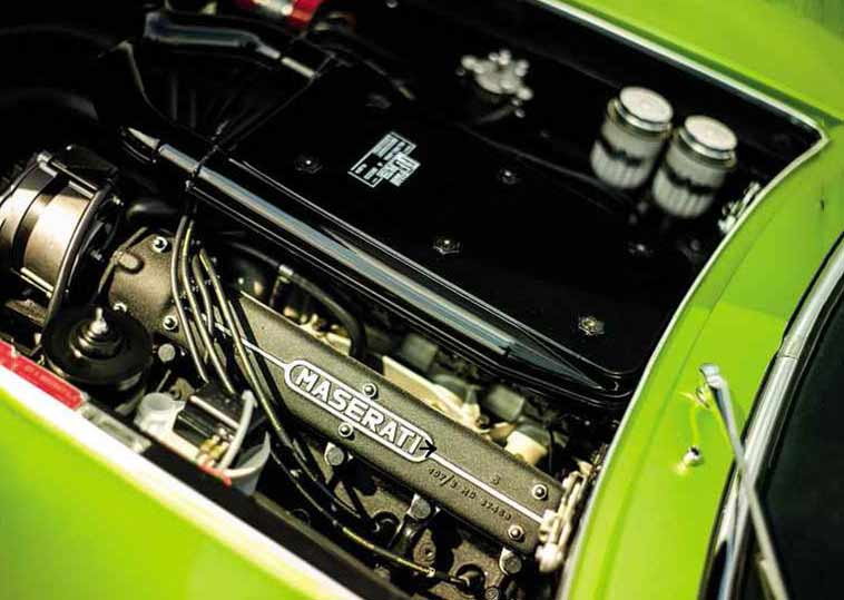 1971 Maserati Ghibli SS Tipo AM115 engine V8