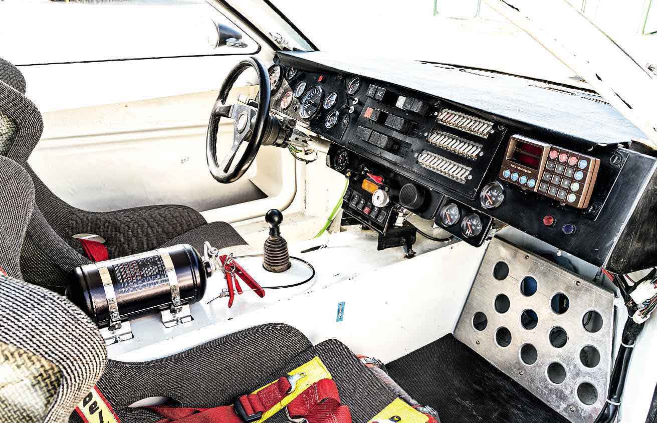 1986 Audi RS 002 Rally Car interior