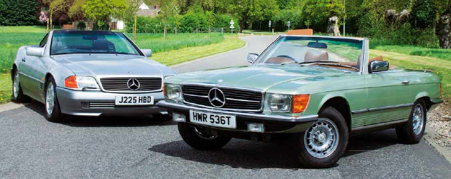 1979 Mercedes-Benz 350SL R107 vs. 1991 Mercedes-Benz 300SL R129 - comparison road test