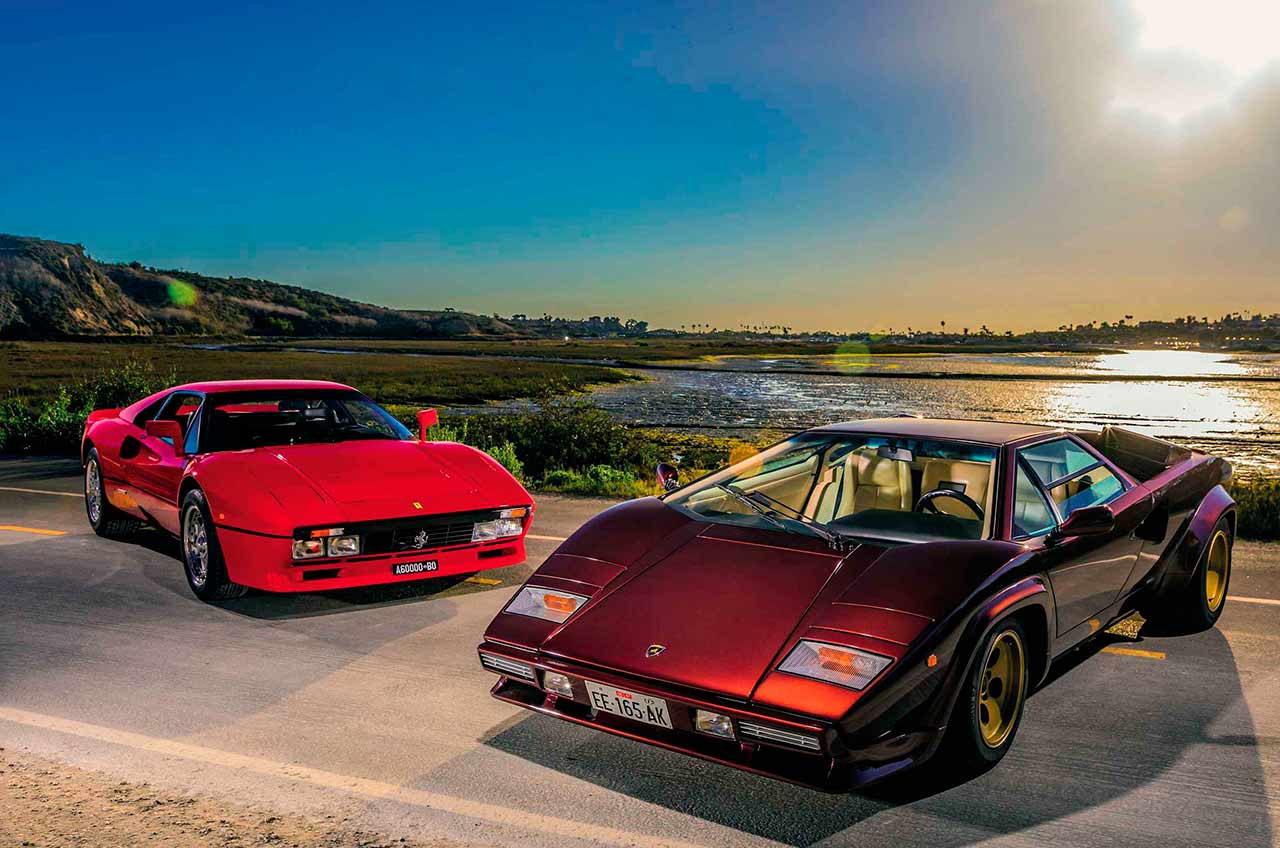 1984 Ferrari 288 GTO vs. 1986 Lamborghini Countach LP5000 QV