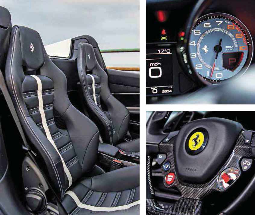 2019 Ferrari 488 Spider interior