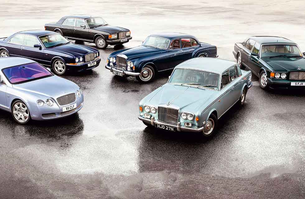 Bentley Continental GT vs. Continental R, Eight, S3 Flying Spur, T1 and Turbo R