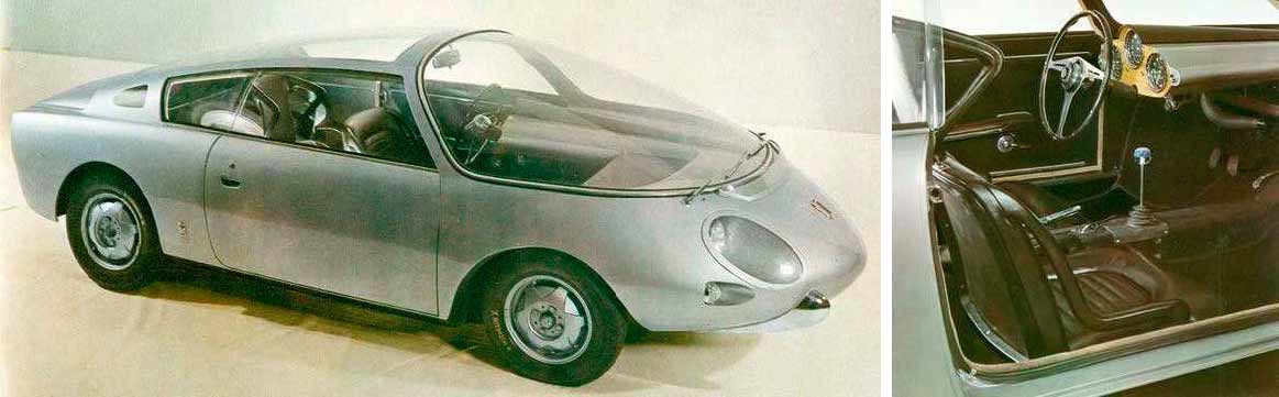 1962 Vignale Record Sperimentale 1000 - Fiat 600D based design prototype, with 'fish-bowl' windscreen
