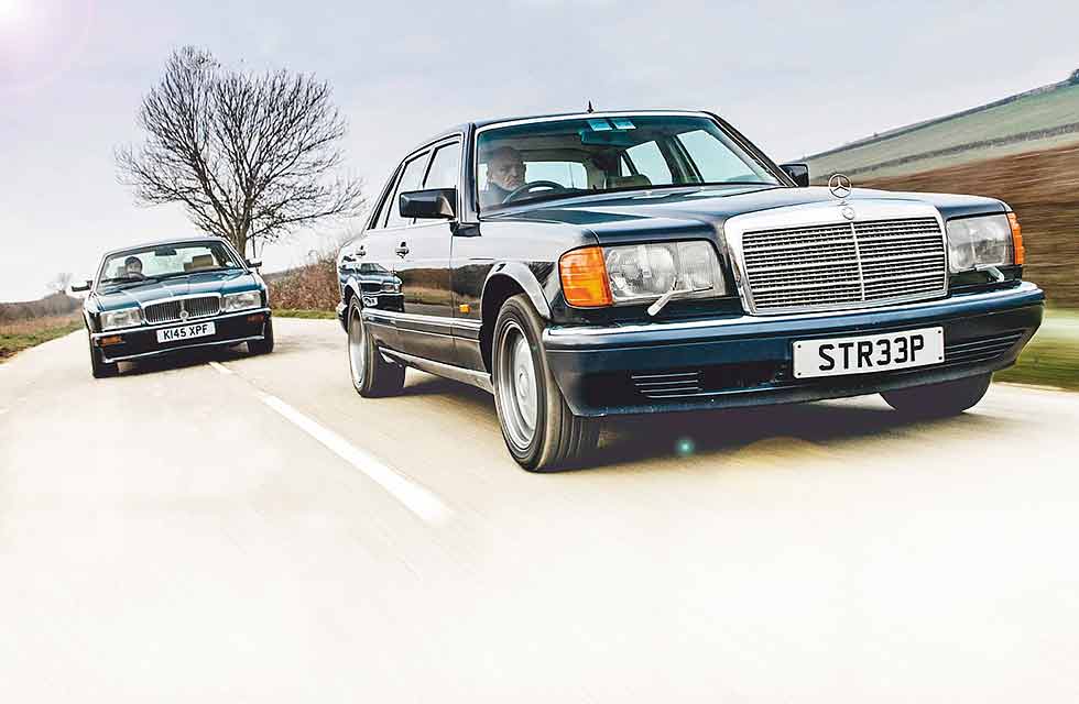 W126-S-Class vs. XJ40 Sovereign for pride of the executive class 