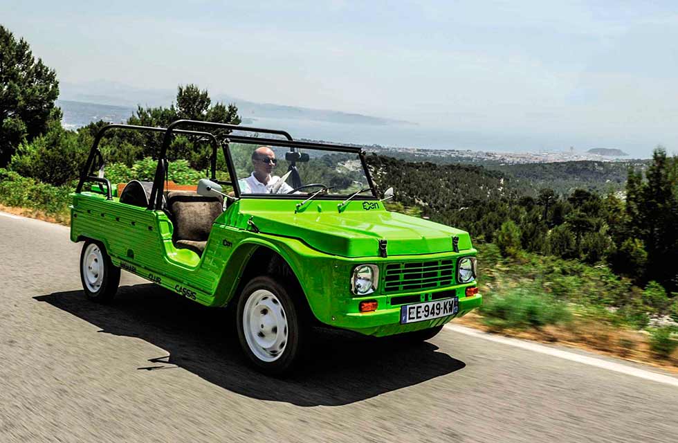2019 Citroen Mehari eDen - all-electric brand-new green version of the 2CV jeep