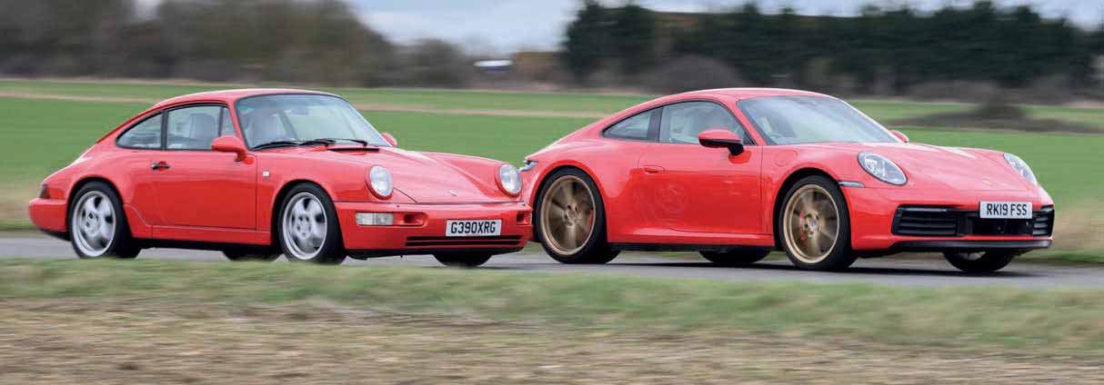 1990 Porsche 911 Carrera 3.6 964 vs. 2020 Porsche 911 Carrera S 992